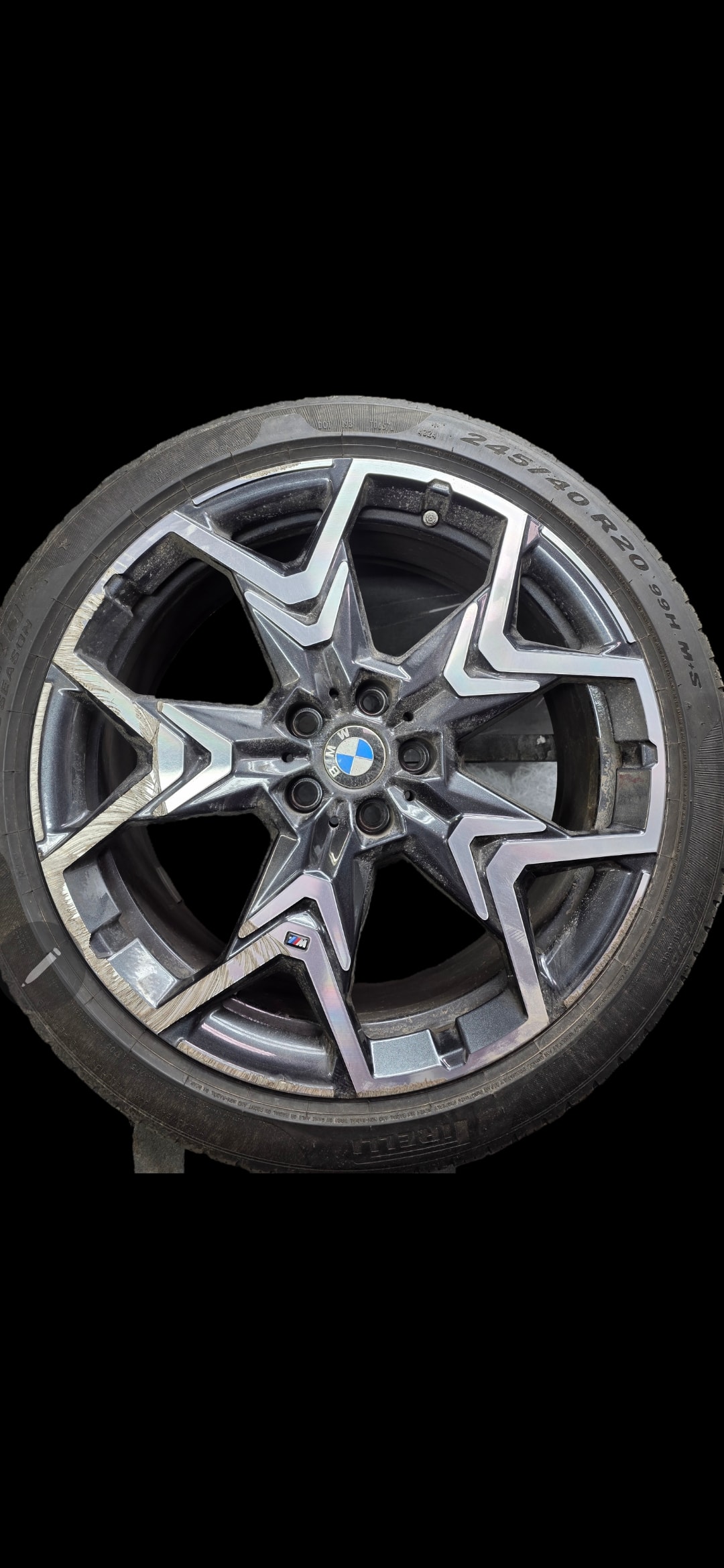 Curb Rash Repair — before repair